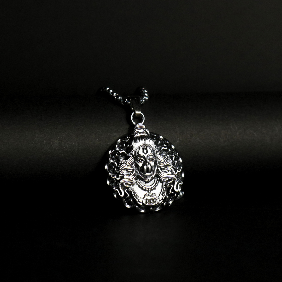 Hanuman Ji Face Pendant – Power, Courage & Divine Energy