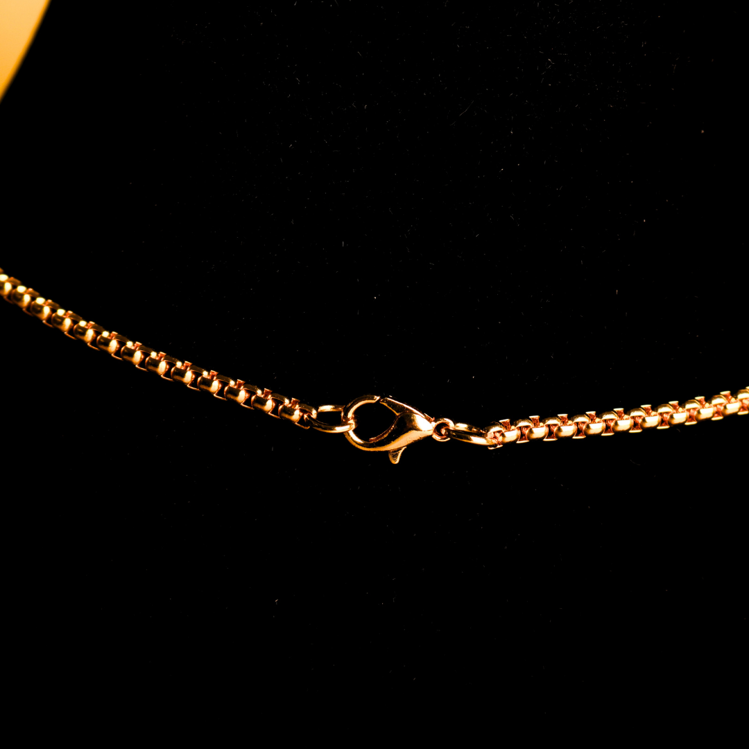 Om Diamond Pendant with Gold Plating – Symbol of Blessings & Protection