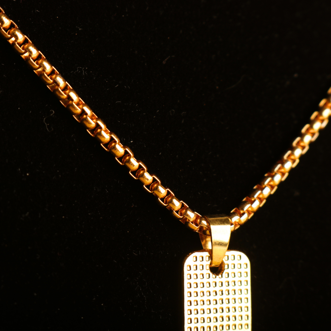 Premium 24K Gold Plated Ram Naam Necklace – Sacred Pendant for Devotees
