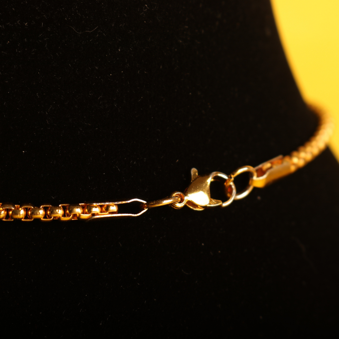 Premium 24K Gold Plated Ram Naam Necklace – Sacred Pendant for Devotees