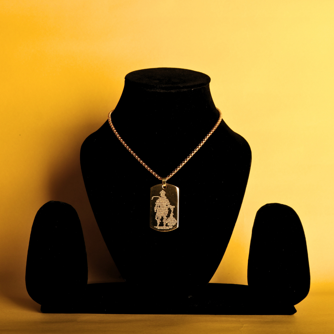 Set of 3 Hanuman Chalisa Locket with Chain
