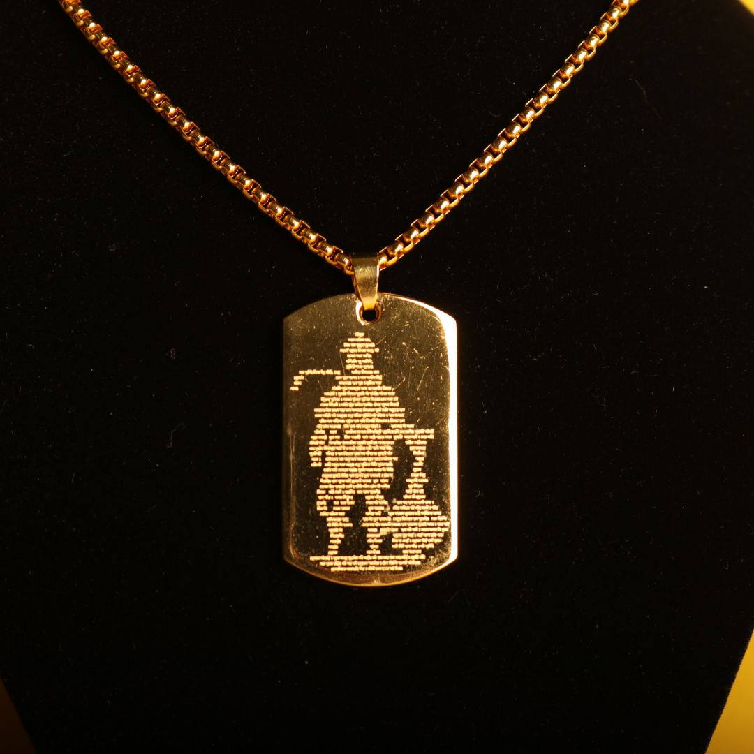 Set of 3 Hanuman Chalisa Locket with Chain