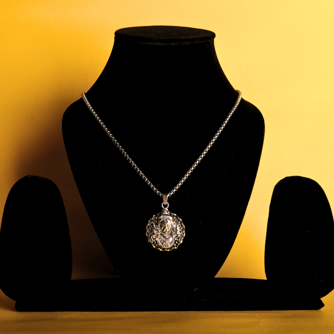 Hanuman Ji Face Pendant – Power, Courage & Divine Energy
