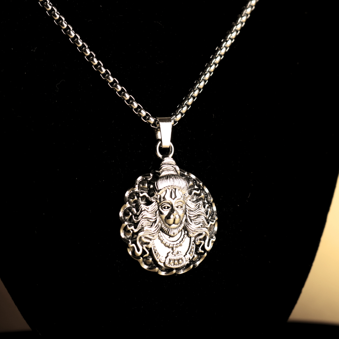 Hanuman Ji Face Pendant – Power, Courage & Divine Energy